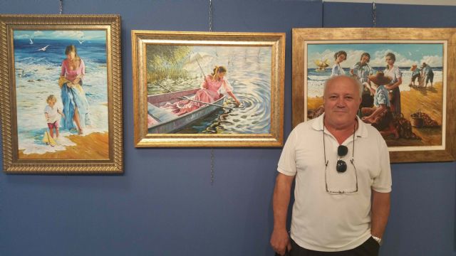 El caravaqueño Joaquín Torrecilla expone por primera vez sus pinturas