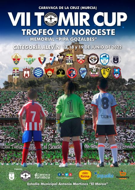 El torneo de fútbol femenino y fútbol alevín 'Tomir Cup' reunirá en Caravaca a más de mil personas durante dos fines de semana
