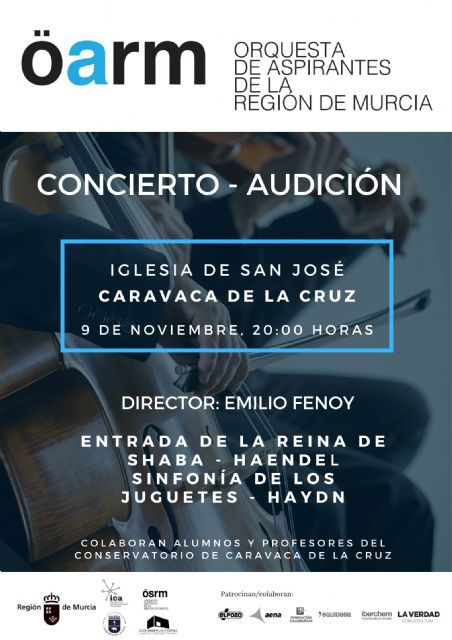 La Orquesta de Jóvenes Aspirantes de la Región de Murcia ofrece un concierto este sábado en la iglesia de San José de Caravaca