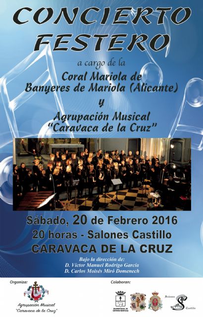 La Agrupación Musical Caravaca protagoniza el 'Concierto Festero' junto a la coral Mariola de Alicante