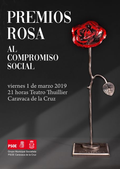 El Grupo Municipal Socialista de Caravaca entregará los 'Premios Rosa' al Compromiso Social