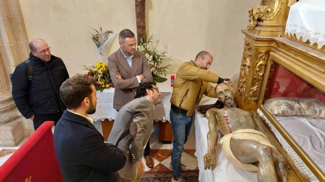 El Ayuntamiento de Caravaca solicita la restauración de la imagen del Santo Entierro, dentro de las labores del conservación del patrimonio local