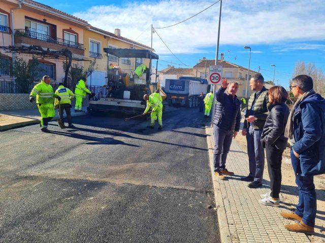 El Ayuntamiento de Caravaca reforma la travesía de la pedanía de La Encarnación con una inversión de 126.000 euros