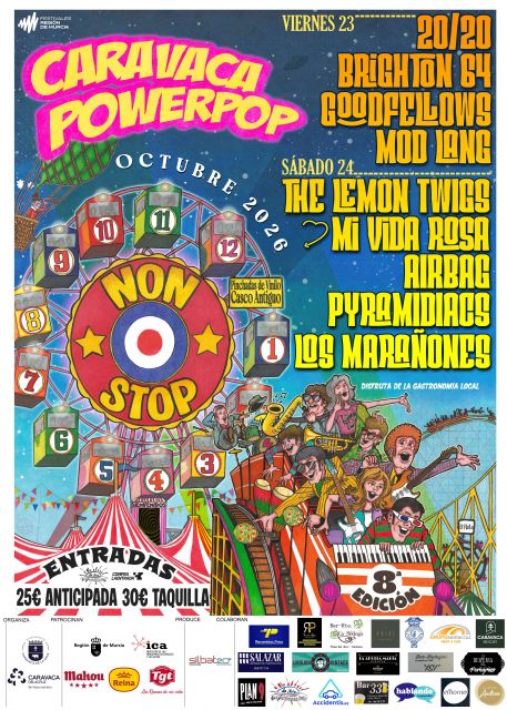 Caravaca consolida su festival 'Power Pop' como una cita musical de referencia nacional con un cartel de primer nivel para su octava edición
