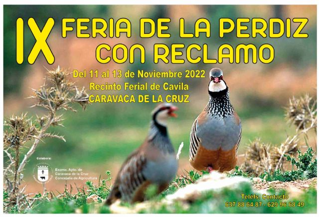 El recinto ferial de Cavila acoge el próximo fin de semana la Feria de la Perdiz de Reclamo de Caravaca