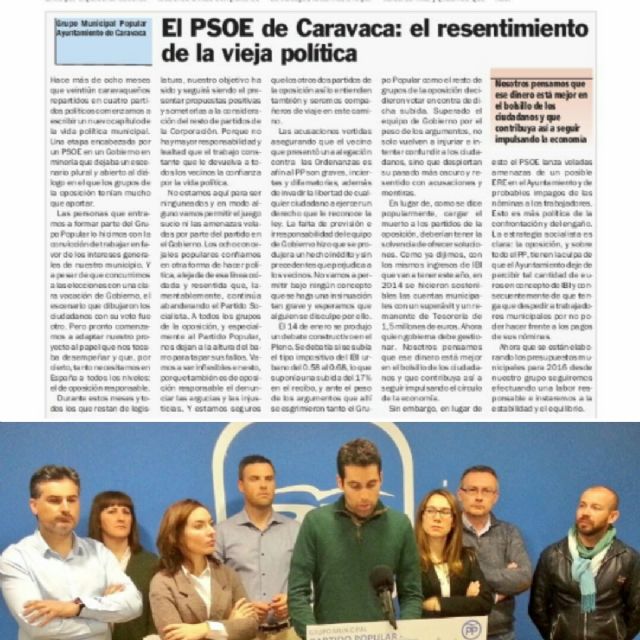 'El PSOE de Caravaca o el resentimiento y la vieja política'