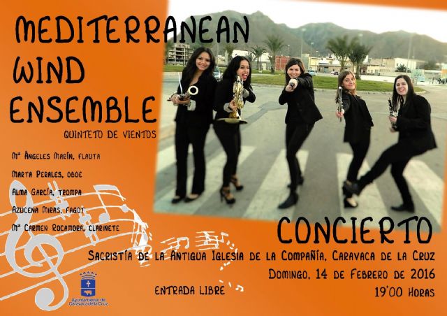 El quinteto de viento 'Mediterranean Wind Ensemble' ofrece un concierto el domingo en la Compañía de Jesús