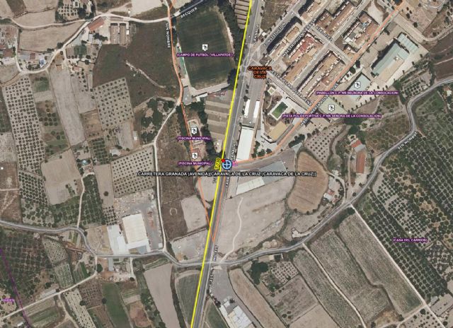 Servicios de emergencia atienden y trasladan esta pasada madrugada a 5 heridos en accidente de tráfico en Caravaca de la Cruz