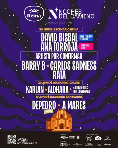 David Bisbal y Ana Torroja encabezan la edición más abierta de Noches del Camino