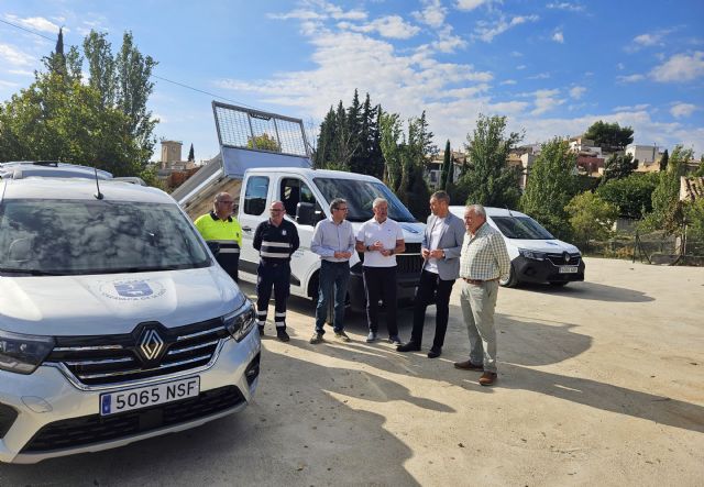 El Ayuntamiento de Caravaca renueva los vehículos del área de Obras y Mantenimiento con una inversión cercana a los 120.000 euros
