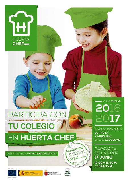 Caravaca celebra mañana el concurso de cocina 'Huerta Chef', con la participación escolares de la Región