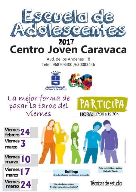 El taller de técnicas de estudio abre la segunda edición de la 'Escuela de Adolescentes' de la Concejalía de Juventud