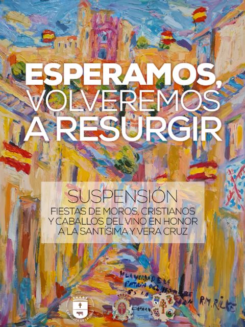 Comunicado institucional conjunto del Ayuntamiento, la Cofradía y la Comisión de Festejos sobre la suspensión de las fiestas patronales