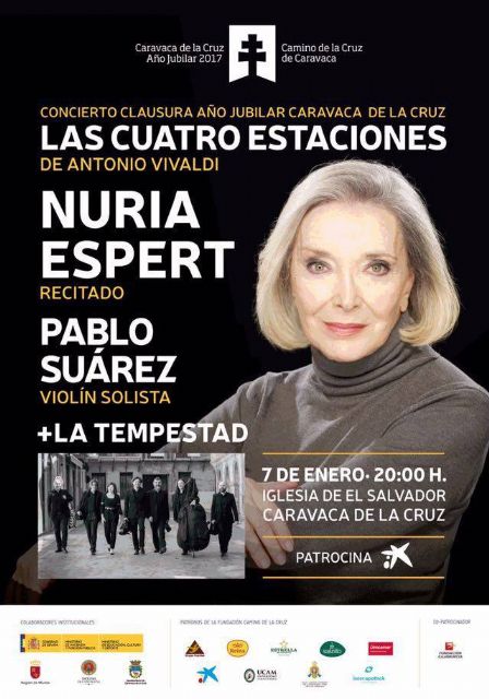 'Las cuatro estaciones' de Vivaldi, interpretadas por 'La Tempestad', con sonetos de Nuria Espert, clausuran la programación cultural del Año Jubilar 2017