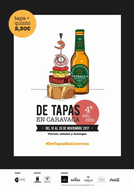 ´De tapas en Caravaca´ se celebra durante tres fines de semana del 10 al 26 noviembre