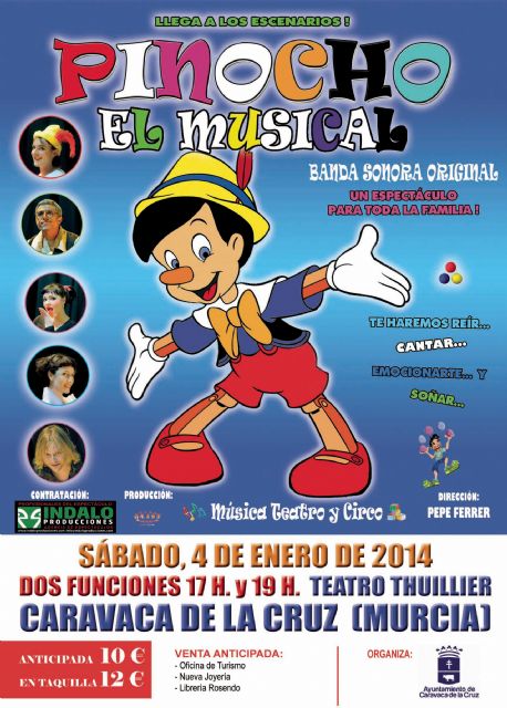 El musical de Pinocho cierra mañana la programación especial de Navidad