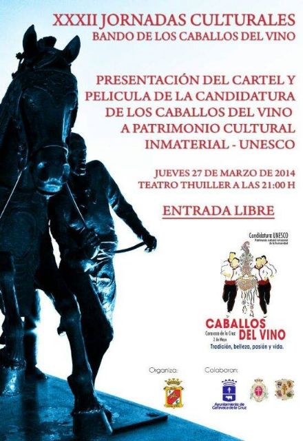 Mañana se presenta el cartel y el video de la candidatura de los Caballos del Vino a Patrimonio de la Humanidad