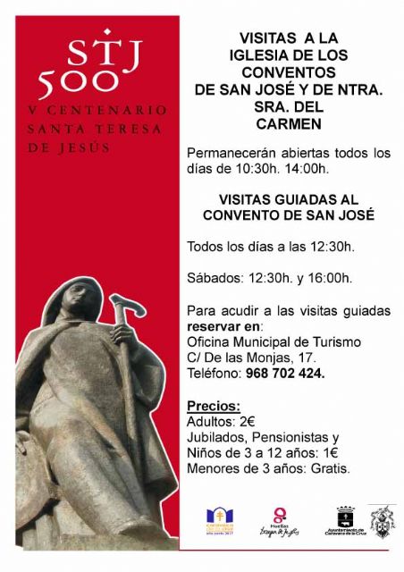 2.207 personas visitan la iglesia de San José de Caravaca durante el primer mes del Año Teresiano