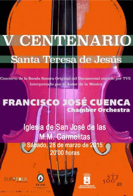 Caravaca acoge el sábado el estreno de la banda sonora del documental de TVE sobre Santa Teresa