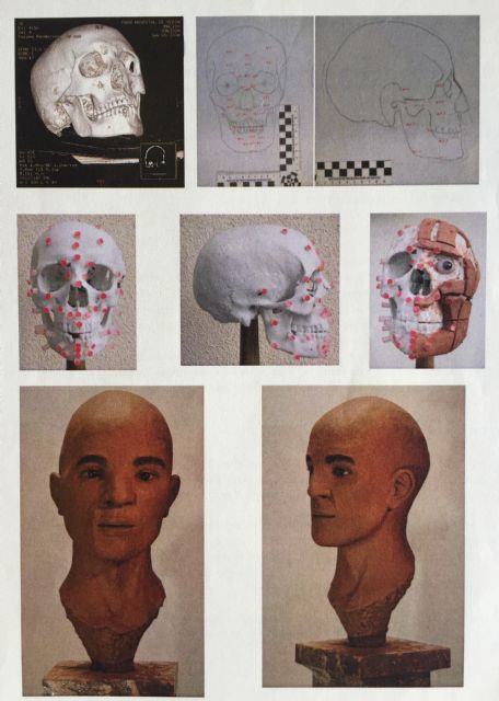 Realizan dos aproximaciones faciales a partir de los restos óseos hallados en el Camino de Los Molinos
