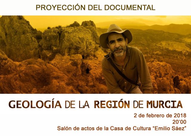 El documental 'Geología de la Región de Murcia' se presenta este viernes en la Casa de la Cultura de Caravaca