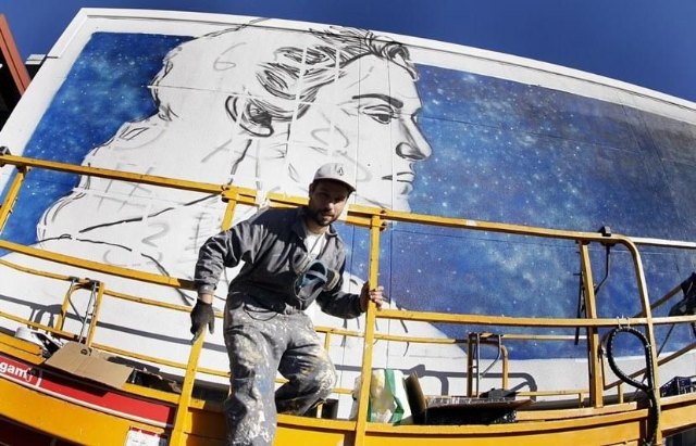 El artista urbano Diego As pintará en Caravaca un mural con referencias a la leyenda de la aparición de la Vera Cruz