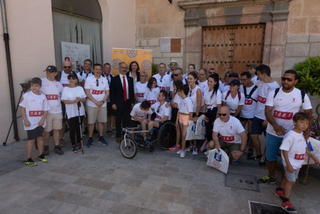Participantes en el proyecto ‘Esclerosis sin límites’ del club Rotary peregrinaron a Caravaca de la Cruz