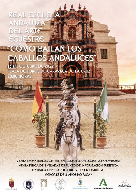 El espectáculo 'Cómo bailan los caballos andaluces' de la Real Escuela Andaluza de Arte Ecuestre regresa renovado a Caravaca veinte años después
