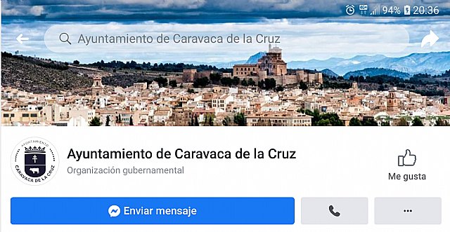 Comunicado oficial del Ayuntamiento de Caravaca de la Cruz sobre el uso de redes sociales del Ayuntamiento