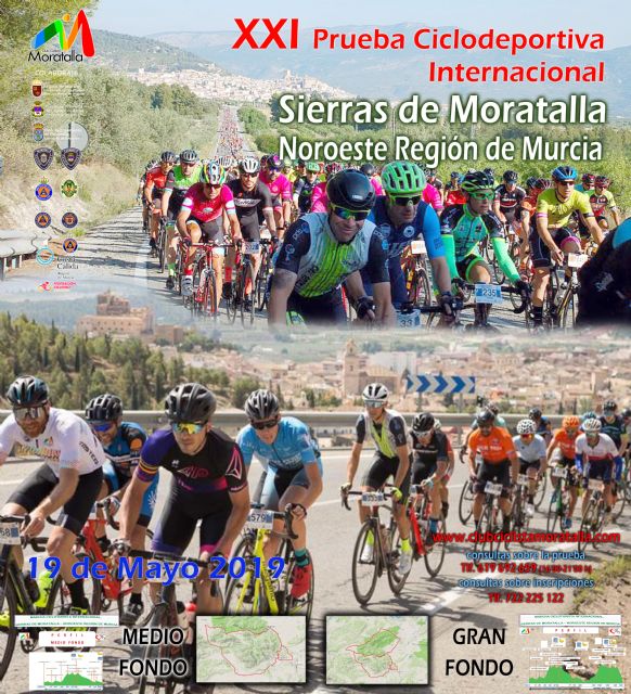 La prueba ciclodeportiva ‘Moratalla-Sierras del Noroeste’ se celebra el 19 de mayo con parte del recorrido por el término municipal de Caravaca