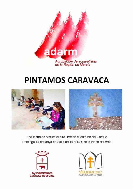 La Agrupación de Acuarelistas de la Región de Murcia celebra este domingo la jornada 'Pintamos Caravaca'