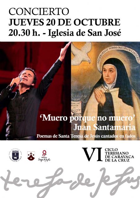 El VI Ciclo Teresiano de Caravaca contará con dos conferencias y un concierto de fados con letras de poemas de Santa Teresa