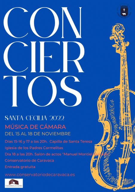 Caravaca conmemora la semana próxima Santa Cecilia, patrona de la música, con cuatro conciertos