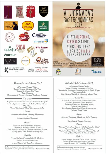 La Sociedad Gastronómica de Caravaca celebra sus jornadas el 24 y 25 de febrero