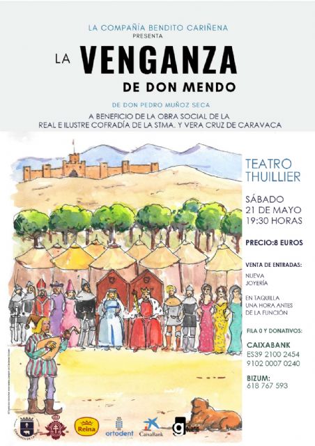 'La Venganza de Don Mendo' llega a Caravaca de la mano de los descendientes de su autor, Pedro Muñoz Seca