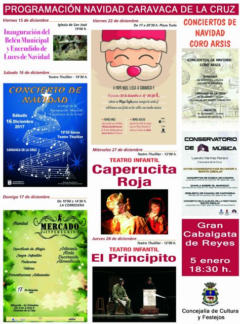 Música y espectáculos infantiles para festejar la Navidad en Caravaca