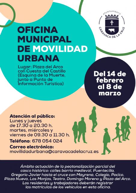 El Ayuntamiento de Caravaca implanta en abril el sistema para la ordenación del tráfico y peatonalización parcial del casco histórico