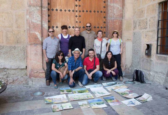 Acuarelistas de la Región de Murcia pintan Caravaca con motivo del Año Jubilar 2017
