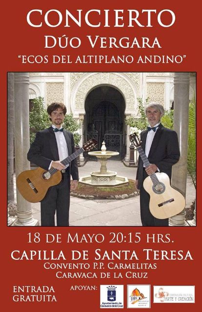 El Dúo Vergara, de Chile, ofrece este viernes el concierto de guitarra y charango 'Ecos del Altiplano Andino'