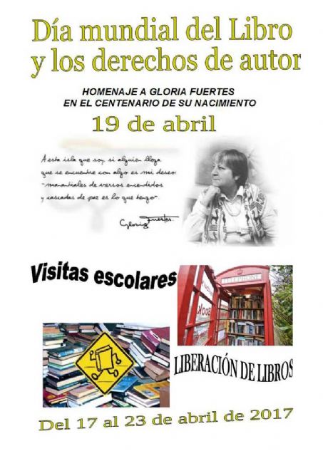 La Biblioteca de Caravaca celebra el 'Día Internacional del libro' con un homenaje a Gloria Fuertes