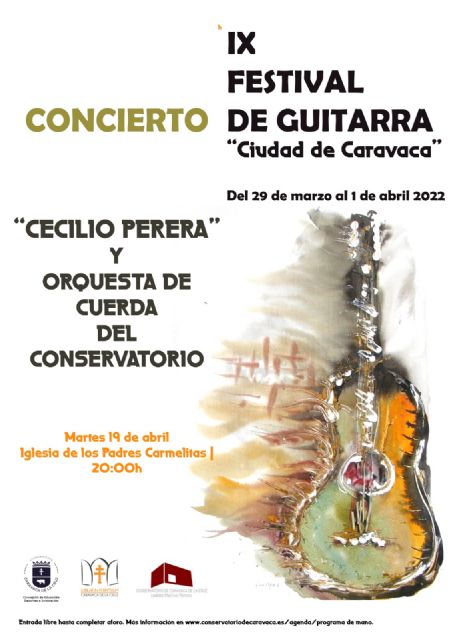 El aclamado guitarrista mexicano Cecilio Perera clausura este martes el Festival de Guitarra 'Ciudad de Caravaca de la Cruz'