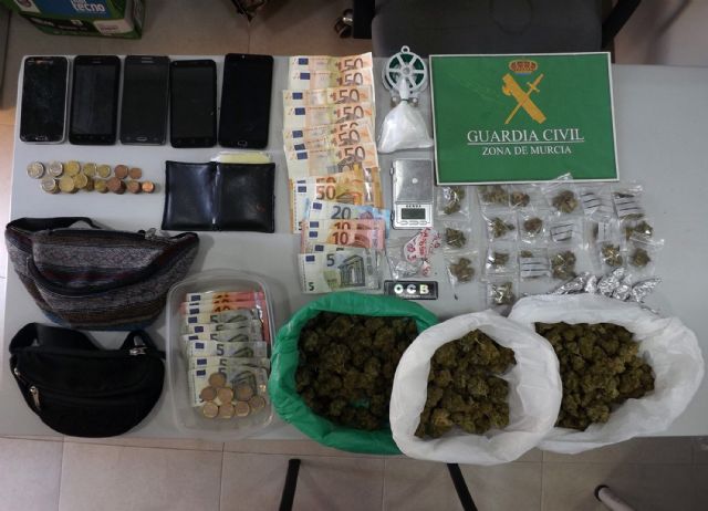 La Guardia Civil desmantela un punto de venta de droga al menudeo en Caravaca de la Cruz