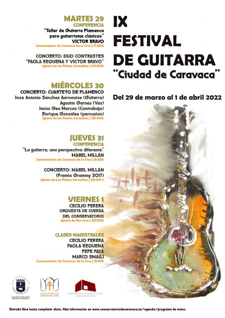 El Festival de Guitarra 'Ciudad de Caravaca' reúne a consagrados músicos y compositores a nivel internacional