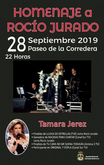 Caravaca de la Cruz acoge este sábado un concierto homenaje a Rocío Jurado