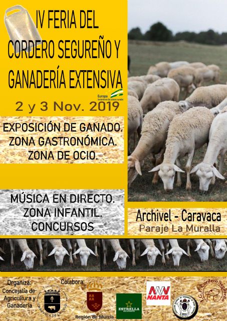 Archivel será la sede de la Feria del Cordero Segureño y la Ganadería Extensiva los días 2 y 3 de noviembre