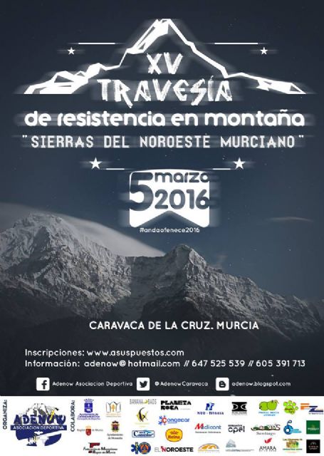 La XV Travesía de Resistencia en Montaña 'Sierras del Noroeste Murciano' se celebra el 5 de marzo