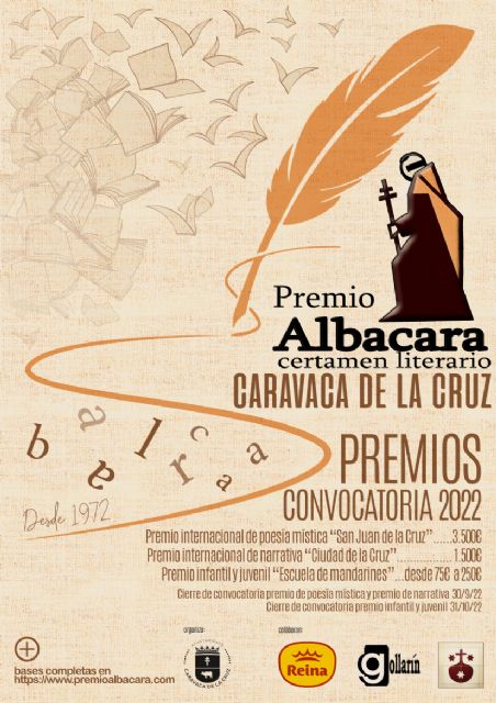 Abierta la convocatoria de 2022 para participar en el Certamen Literario Albacara de Caravaca de la Cruz