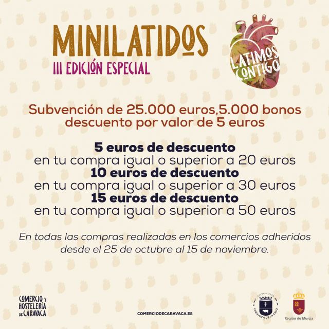 El Ayuntamiento de Caravaca activa otra edición de los descuentos directos en compras 'Bonolatidos' para incentivar el consumo en el comercio local