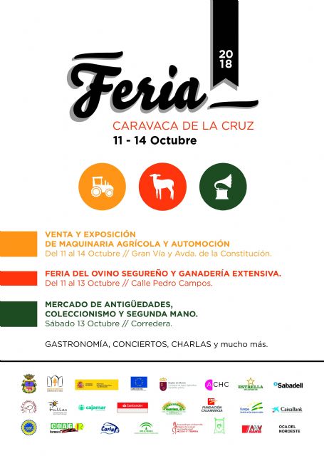 La Feria de Caravaca se celebra del 11 al 14 de octubre con actividades para todos los públicos