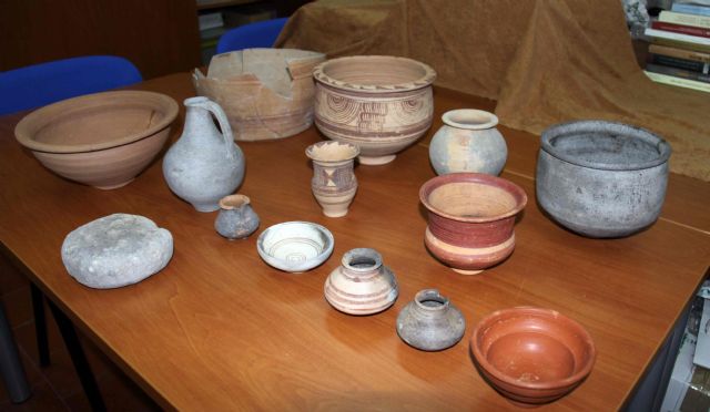 El Museo Arqueológico 'La Soledad' de Caravaca recupera cerca de 20 piezas ibéricas que fueron robadas en 2014
